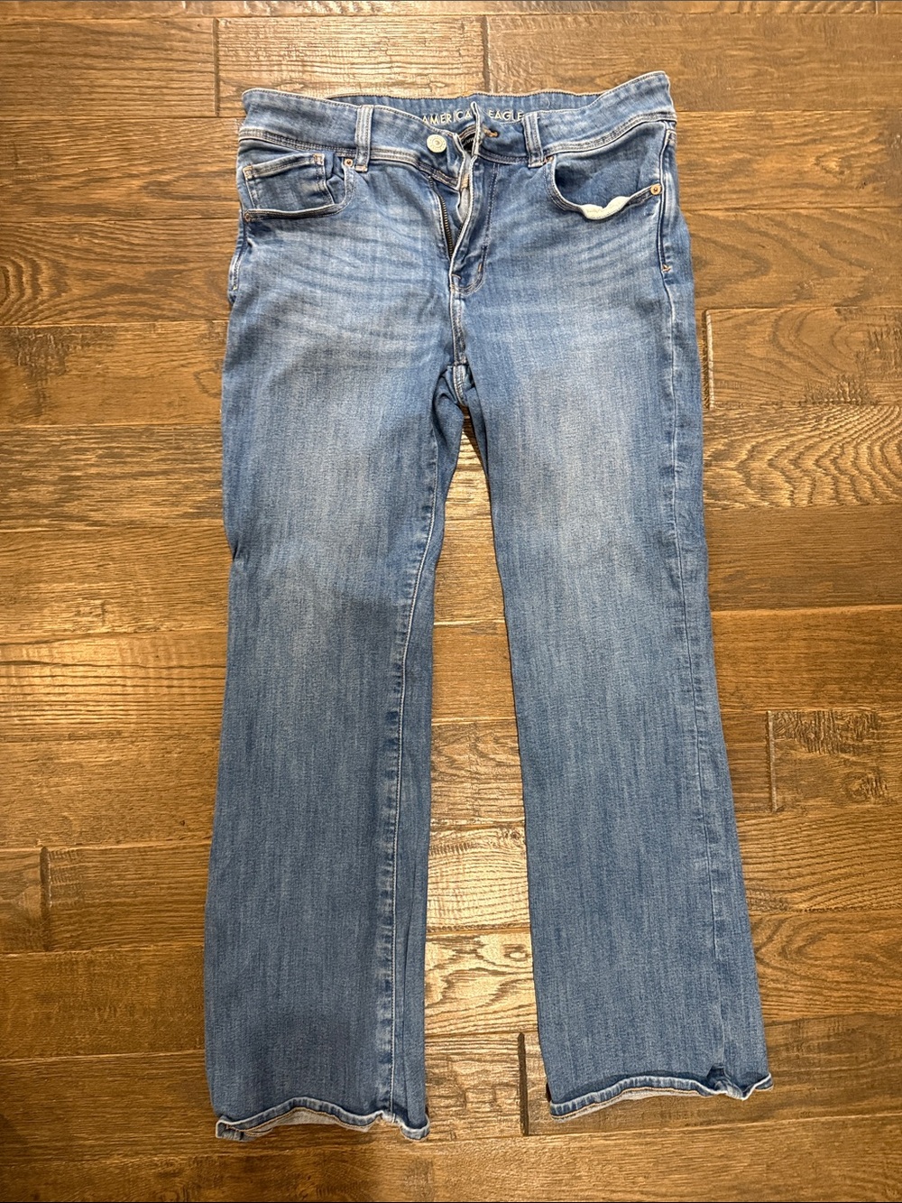American Eagle Outfitters Light Blue Flare Wide Leg Jeans